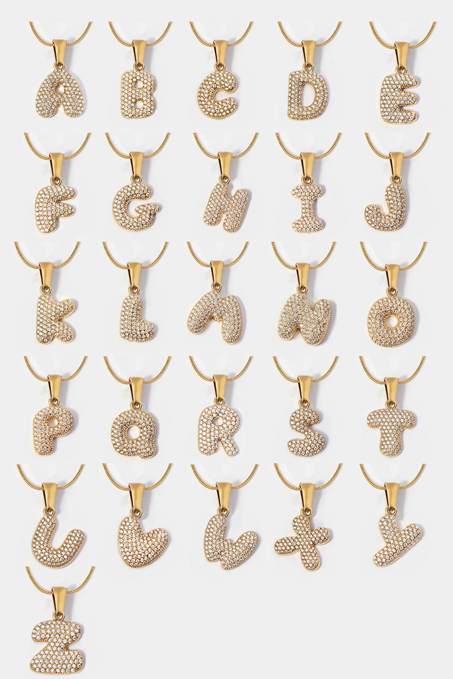 Harmony Bubble Initial Necklace