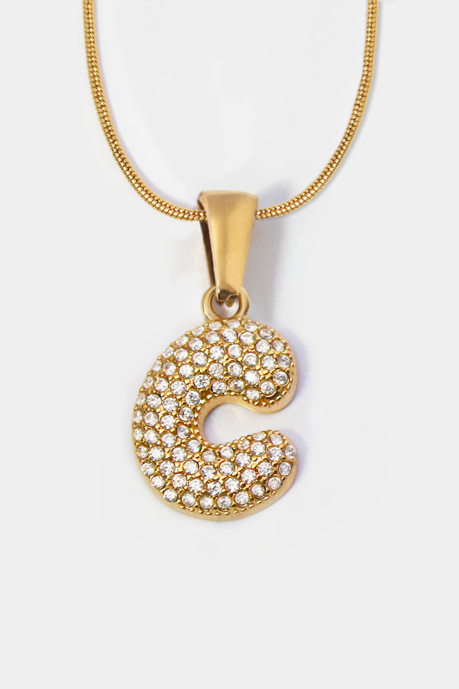 Harmony Bubble Initial Necklace