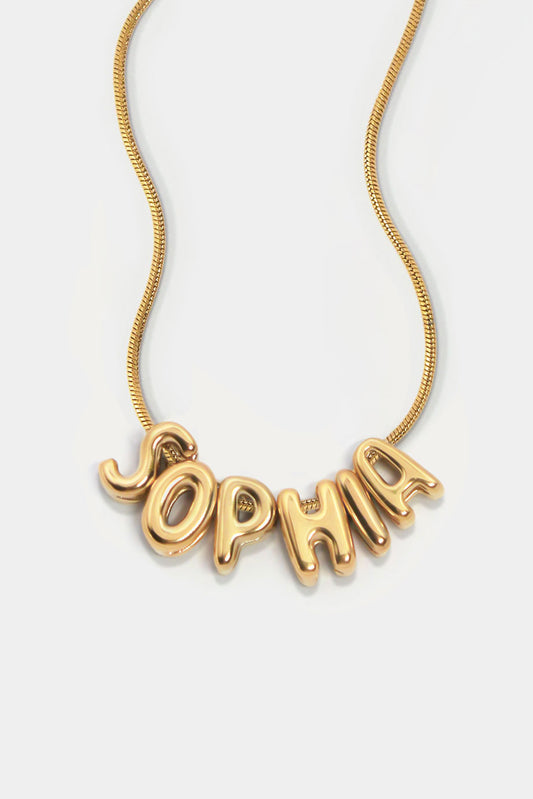 Luna Bubble Name Necklace