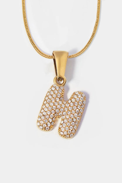 Harmony Bubble Initial Necklace