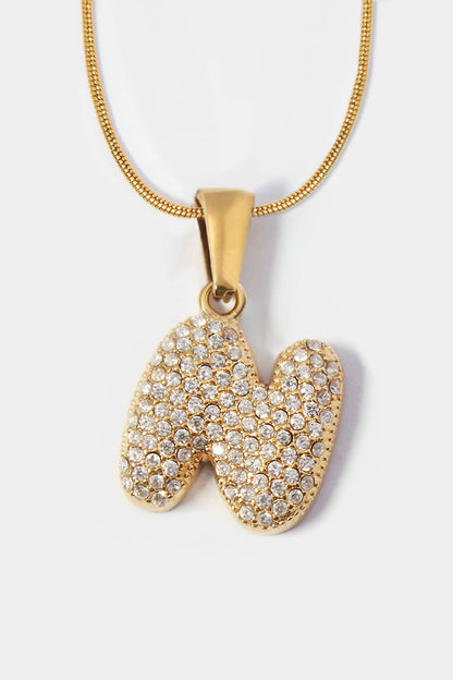 Harmony Bubble Initial Necklace