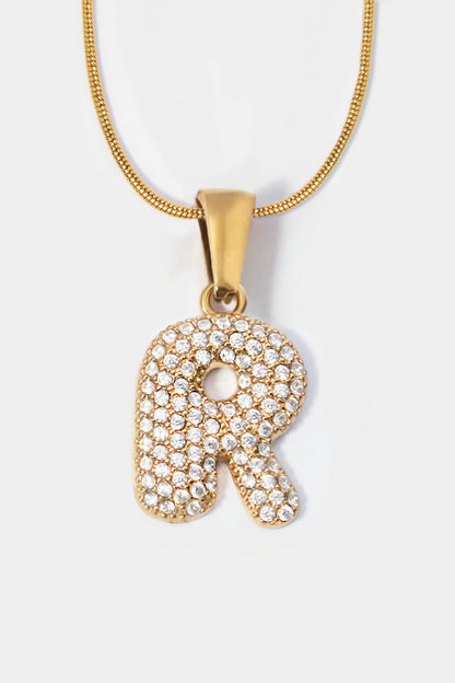 Harmony Bubble Initial Necklace