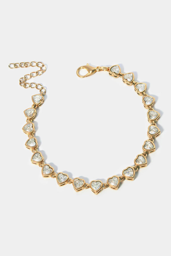 waterproof-Cubic-Zirconia-Heart-Tennis-Bracelet